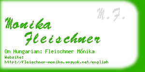 monika fleischner business card