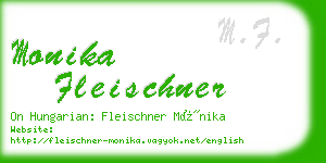 monika fleischner business card